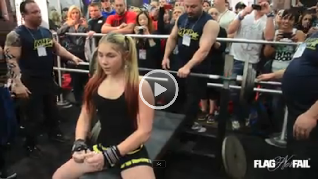 13 Years Old Girl Benches 240 Pounds !
